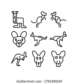 kangaroo icon or logo isolated sign symbol vector illustration - Collection of high quality black style vector icons
