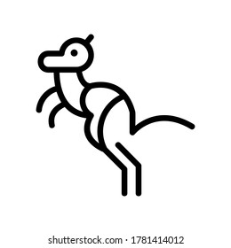 kangaroo icon or logo isolated sign symbol vector illustration - high quality black style vector icons
