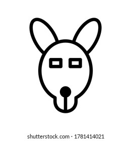 kangaroo icon or logo isolated sign symbol vector illustration - high quality black style vector icons
