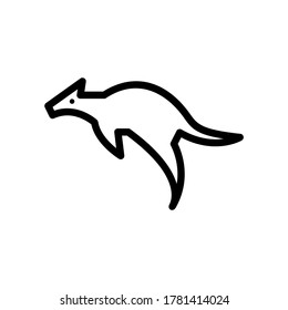 kangaroo icon or logo isolated sign symbol vector illustration - high quality black style vector icons
