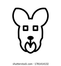 kangaroo icon or logo isolated sign symbol vector illustration - high quality black style vector icons
