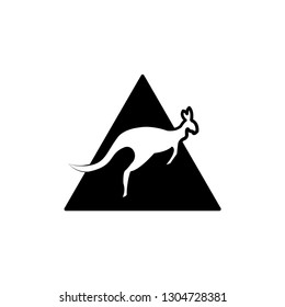 kangaroo icon logo template