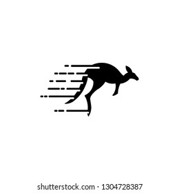 kangaroo icon logo template