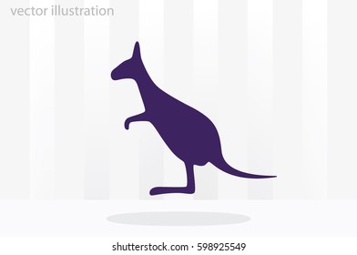 kangaroo icon vector