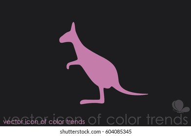 kangaroo icon vector.