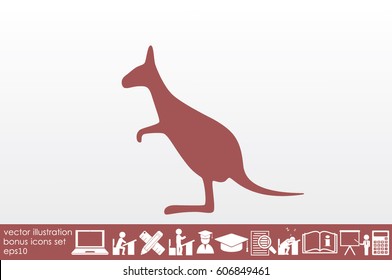 kangaroo icon vector