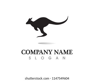 Kangaroo Icon Vector Australian logo animal vector design
