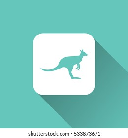 kangaroo icon. vector illustration