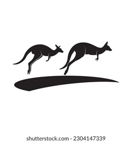 kangaroo icon vector illustration simple design