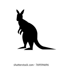 kangaroo icon - vector illustrator