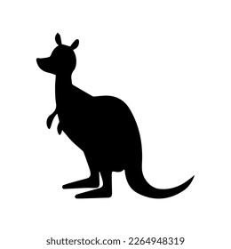 kangaroo icon vector isolated on background