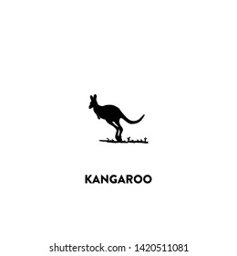 kangaroo icon vector. kangaroo sign on white background. kangaroo icon for web and app