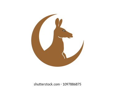 Kangaroo Icon Vector. Simple flat symbol