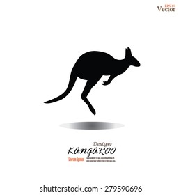 Kangaroo icon vector.kangaroo.vector illustration.