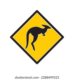 Kangaroo icon,logo illustration design template.
