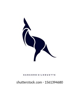 Kangaroo Illustration Vector Design Template. Suitable for Creative Industry, Multimedia, entertainment, Educations, Shop, and any related business