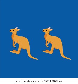 kangaroo illustration vector set art