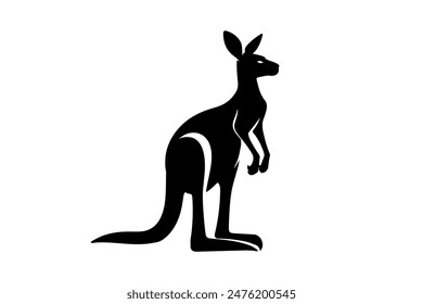 Kangaroo illustration vector silhouette   Kangaroo art 