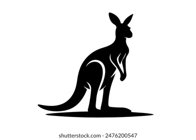 Kangaroo illustration vector silhouette   Kangaroo art 