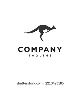 
Kangaroo island vector logo template