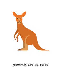 Kangaroo. isolated illustration on white background