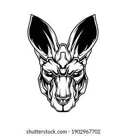 kangaroo Line Art t shirt Illustration