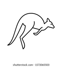 Kangaroo line icon. Icon design. Template elements