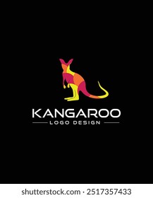 Logotipo Kangaroo | Símbolo australiano | Design do logotipo