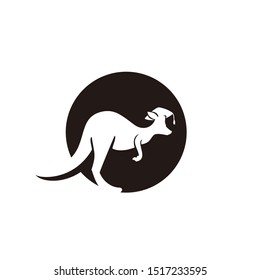 Kangaroo logo concept for education 