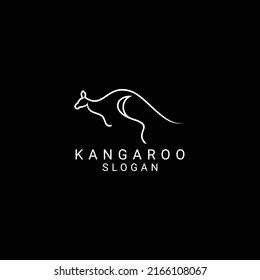 plantilla de icono de diseño de logotipo de kangaroo