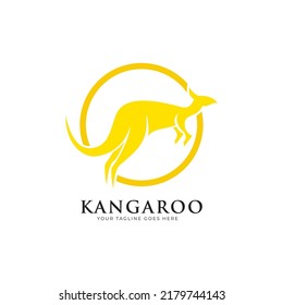 Kangaroo Logo design inspiration Vector.