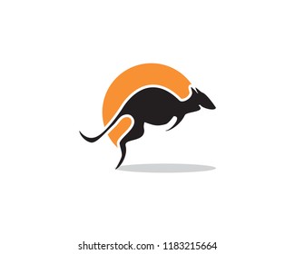 kangaroo logo design template