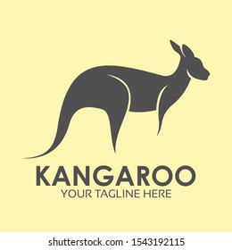 Kangaroo Logo Design Template Inspiration - Vector