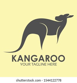 Kangaroo Logo Design Template Inspiration - Vector