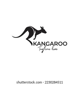 Kangaroo Logo design template, Vector illustration