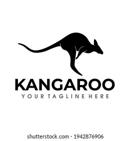 Kangaroo Logo design vector illustration