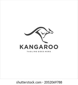 Kangaroo Logo Design Vector Image