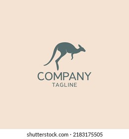 Kangaroo logo design vector images