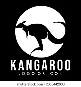 KANGAROO LOGO ICON DESIGN VECTOR