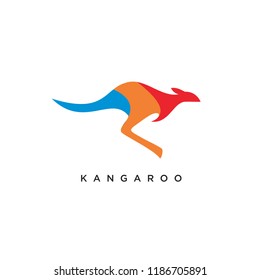 kangaroo logo icon designs vector