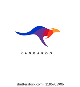 kangaroo logo icon designs vector