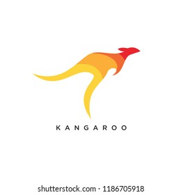 kangaroo logo icon designs vector