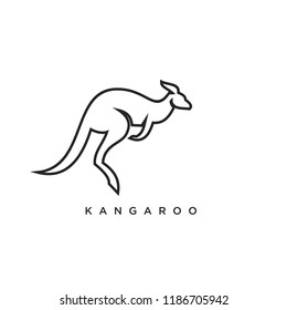 kangaroo logo icon designs vector