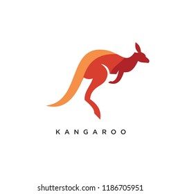 kangaroo logo icon designs vector