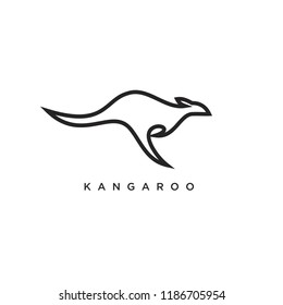 kangaroo logo icon designs vector