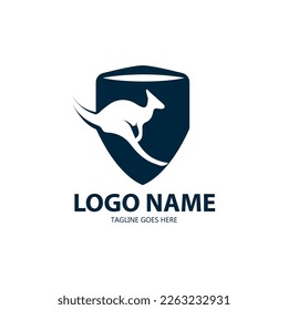 Kangaroo logo, icon vector design template. Logotype kangaroo design vector with gradient color. 