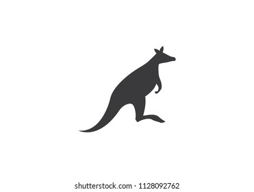 Kangaroo logo Icon Vector template