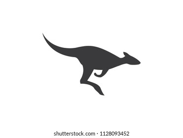 Kangaroo logo Icon Vector template