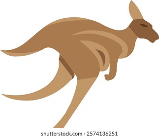 Kangaroo logo icon vector white Background .