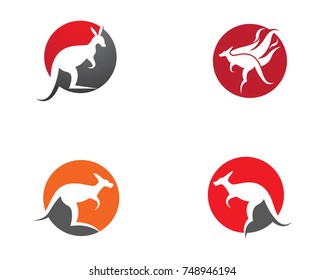 Kangaroo logo template